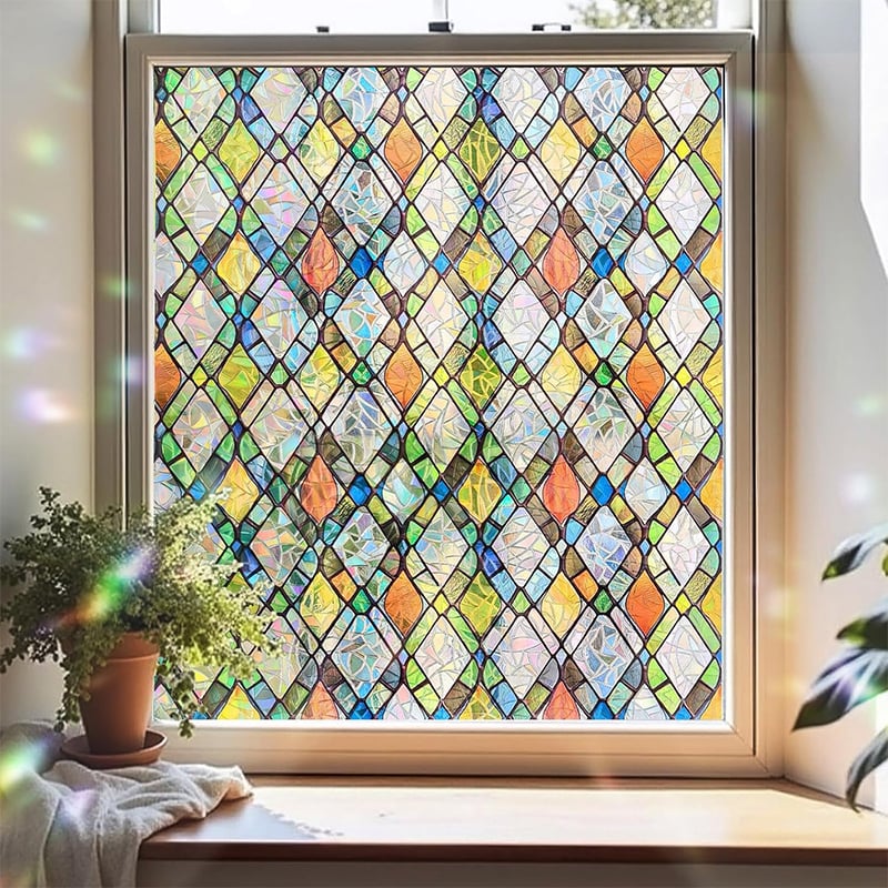 Holographic PVC Window Privacy Film