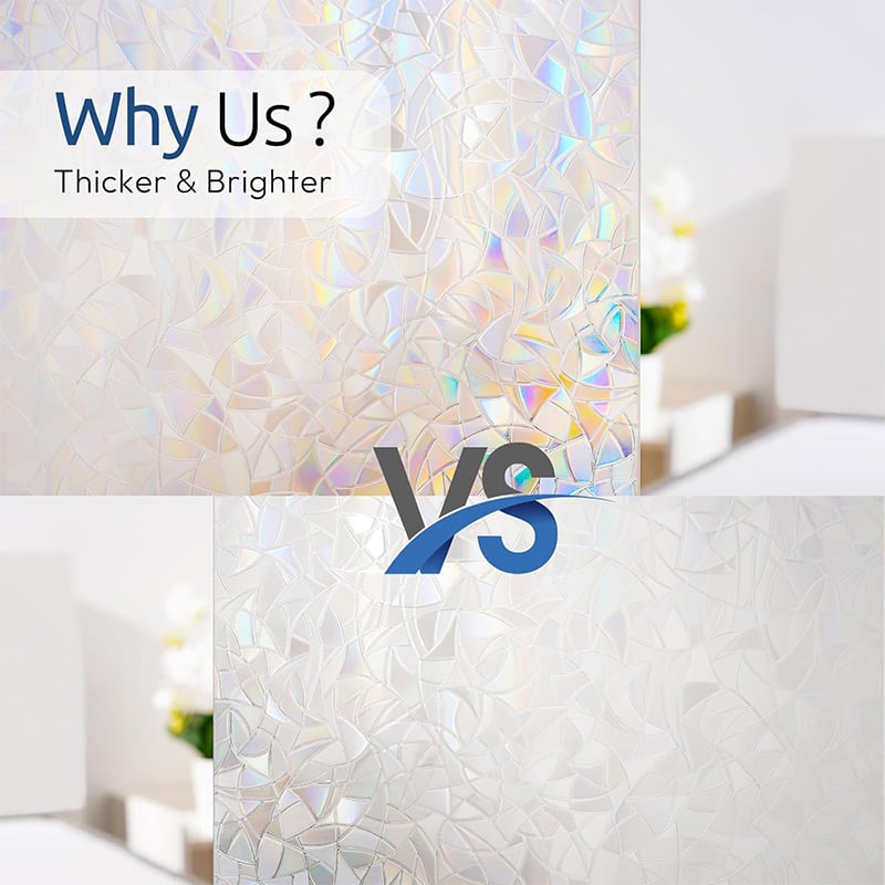 Holographic PVC Window Privacy Film