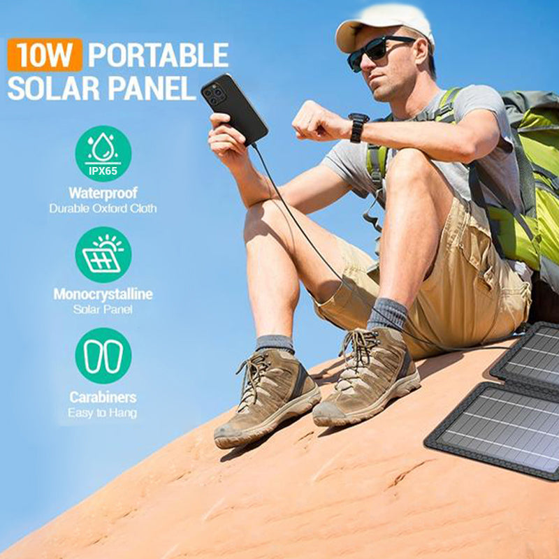 10W Fast Charging Portable Solar Charger