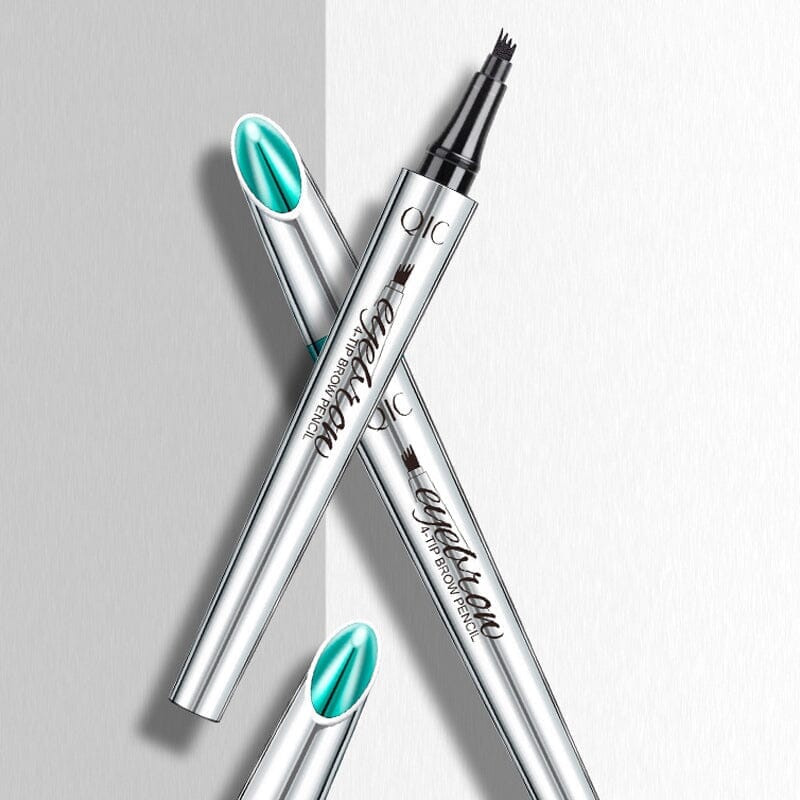 3D Waterproof Microblading Eyebrow Pen 4 Fork Tip Tattoo Pencil (2 pcs)
