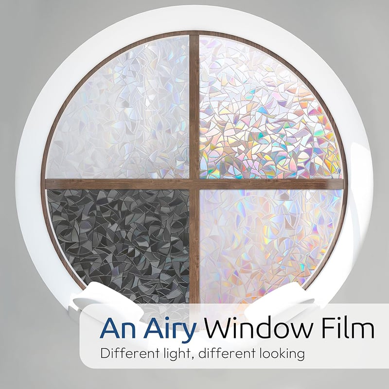 Holographic PVC Window Privacy Film