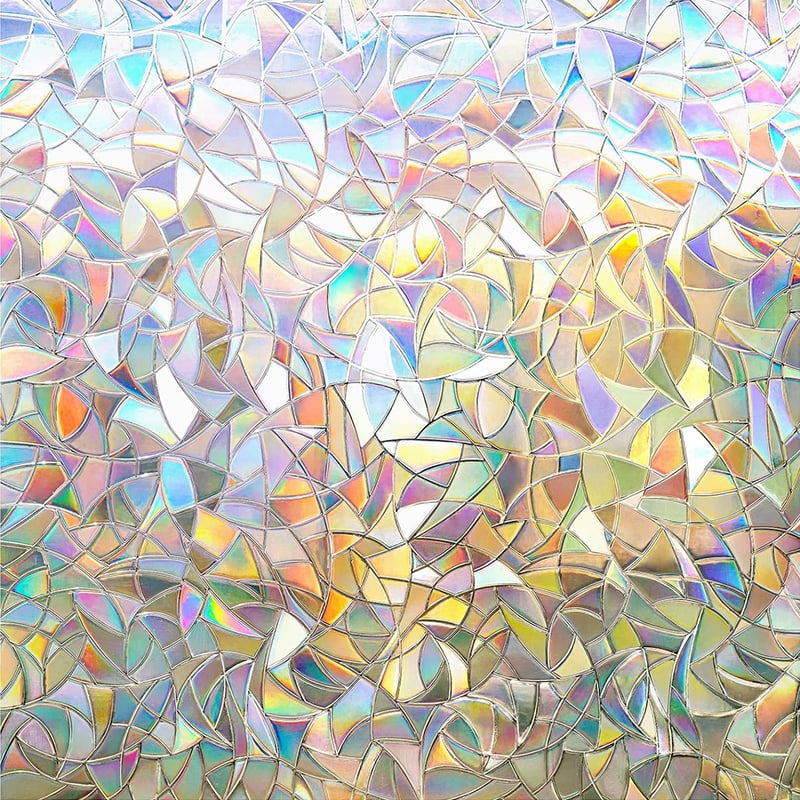 Holographic PVC Window Privacy Film