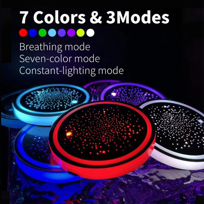 Rechargeable 7 Color-Changing Light Up Cup For Car