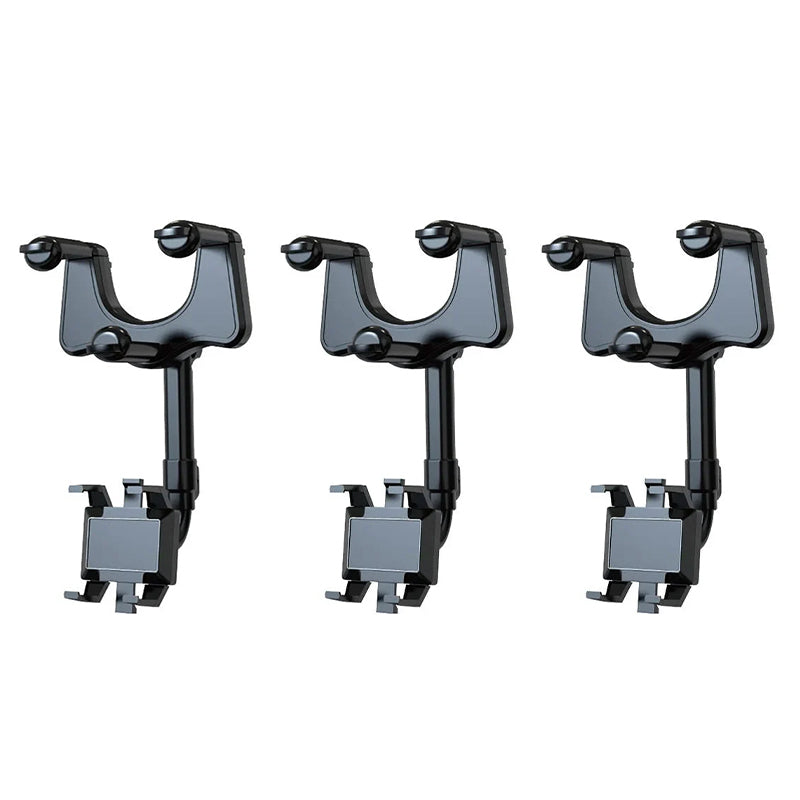 360° Rotatable Car Rearview Mirror Phone Holder