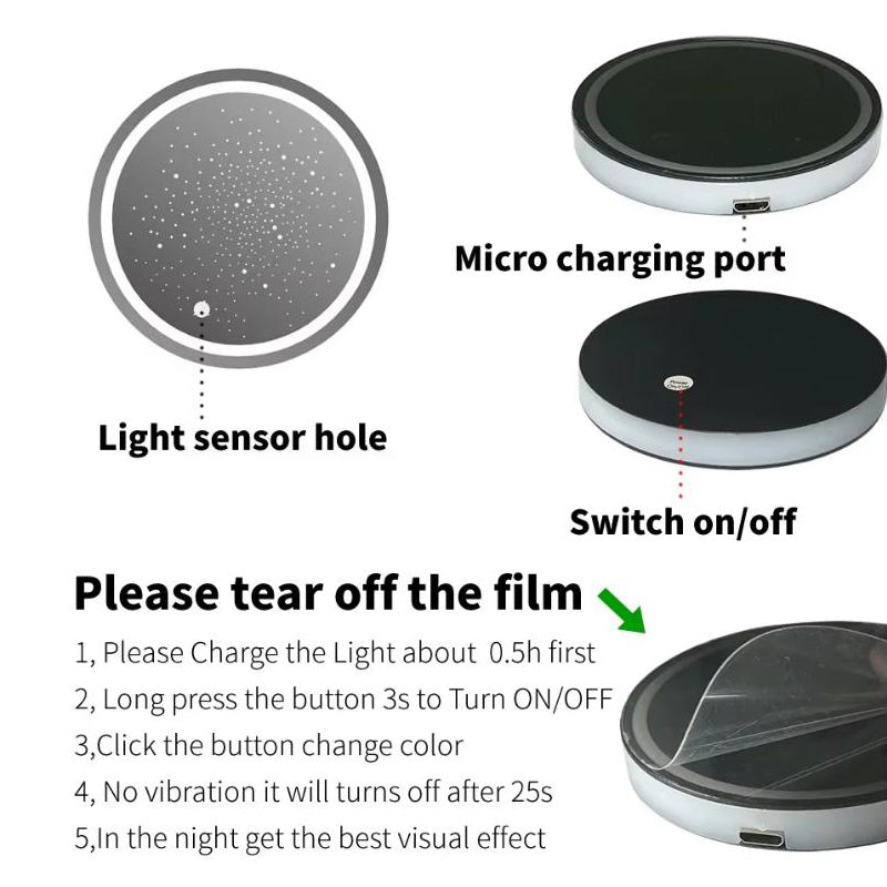 Rechargeable 7 Color-Changing Light Up Cup For Car