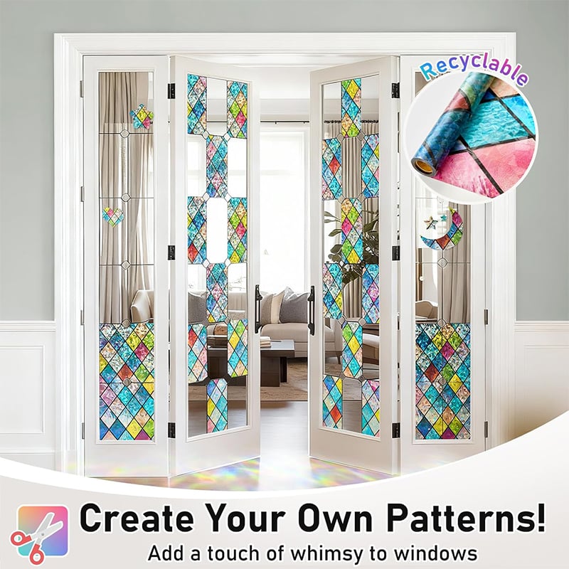 Holographic PVC Window Privacy Film