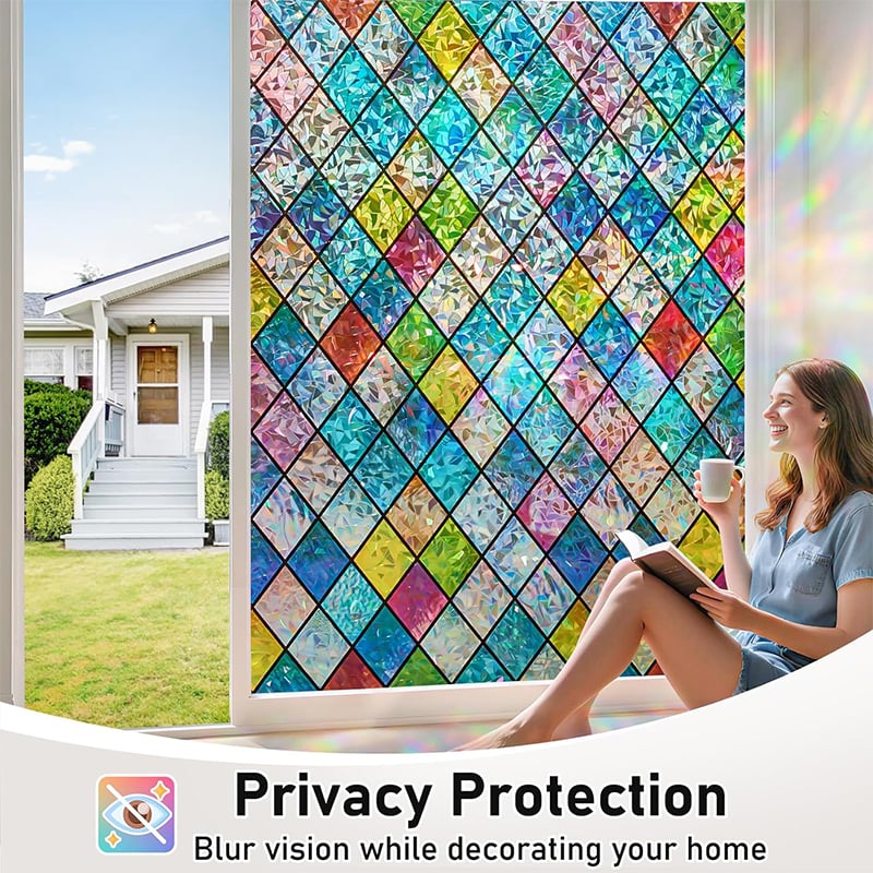 Holographic PVC Window Privacy Film