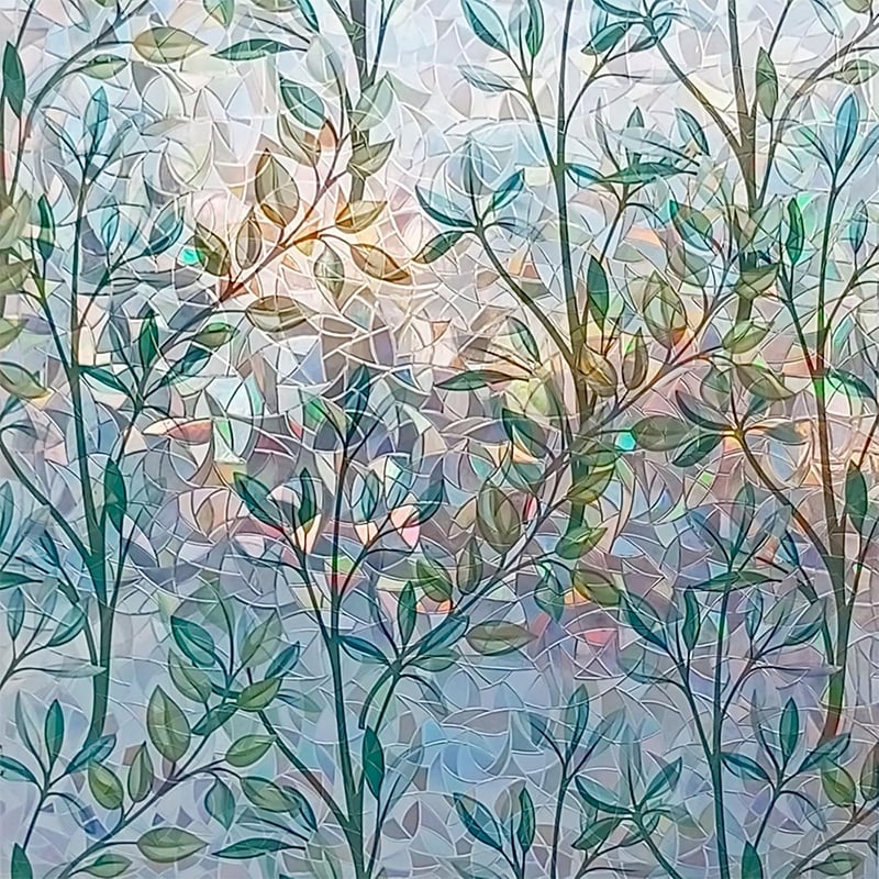 Holographic PVC Window Privacy Film