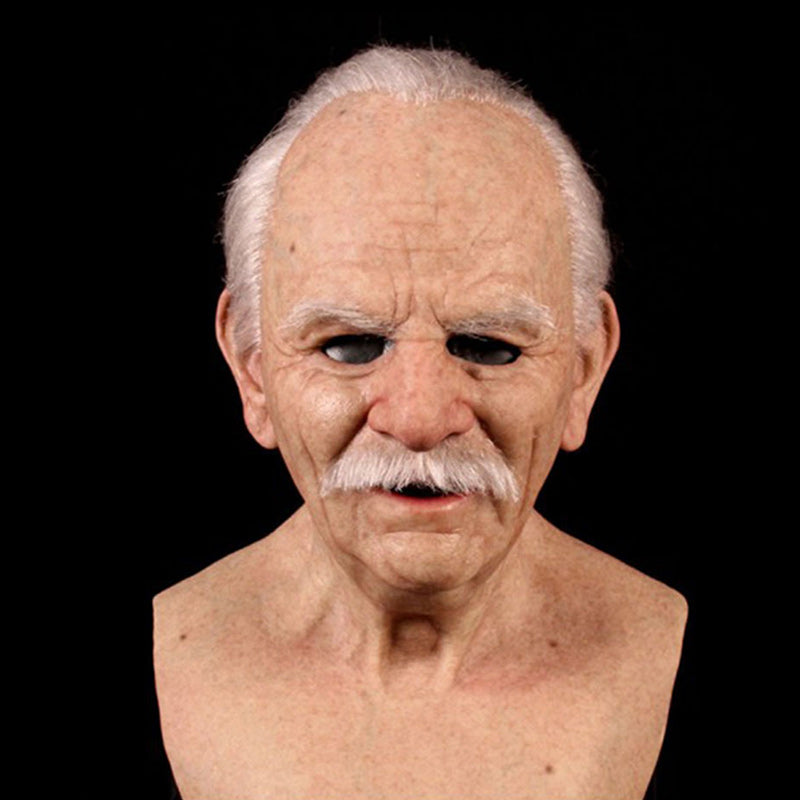 Simulation Round Mask Halloween Simulation Latex Mask – welkinbird-uk
