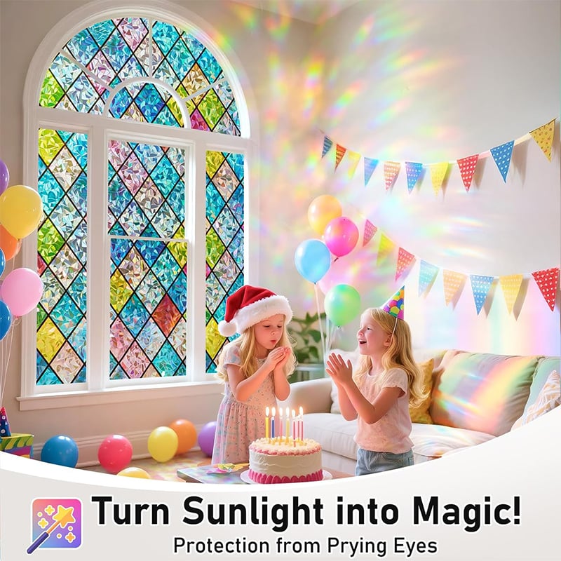 Holographic PVC Window Privacy Film