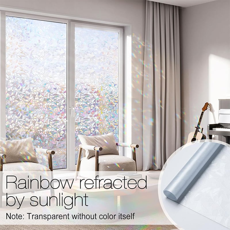 Holographic PVC Window Privacy Film