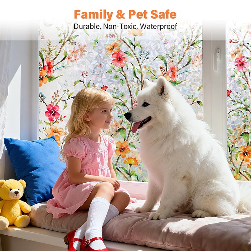 Holographic PVC Window Privacy Film