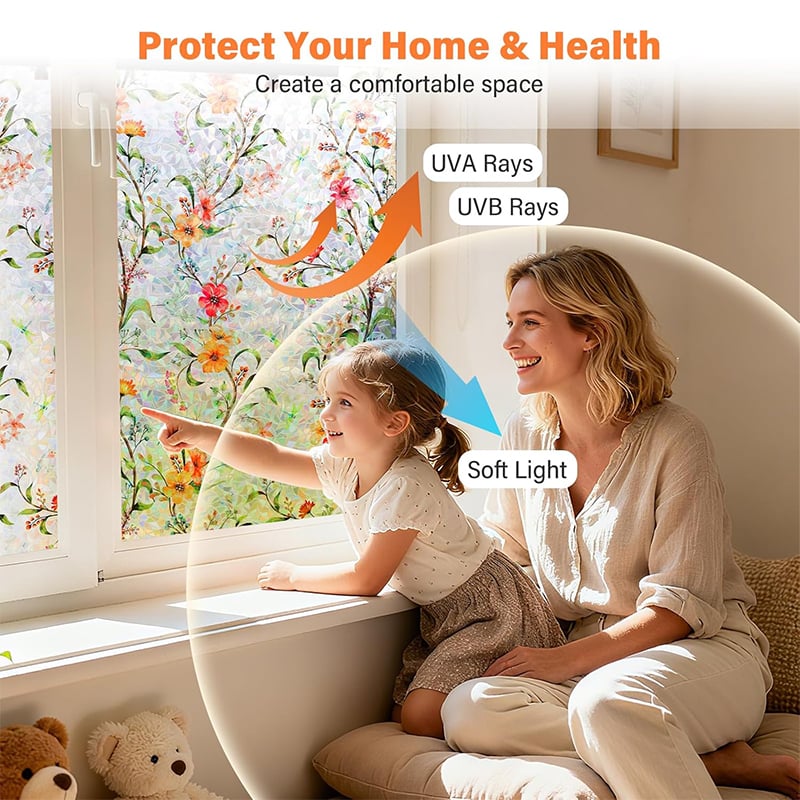 Holographic PVC Window Privacy Film