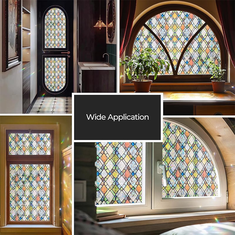 Holographic PVC Window Privacy Film