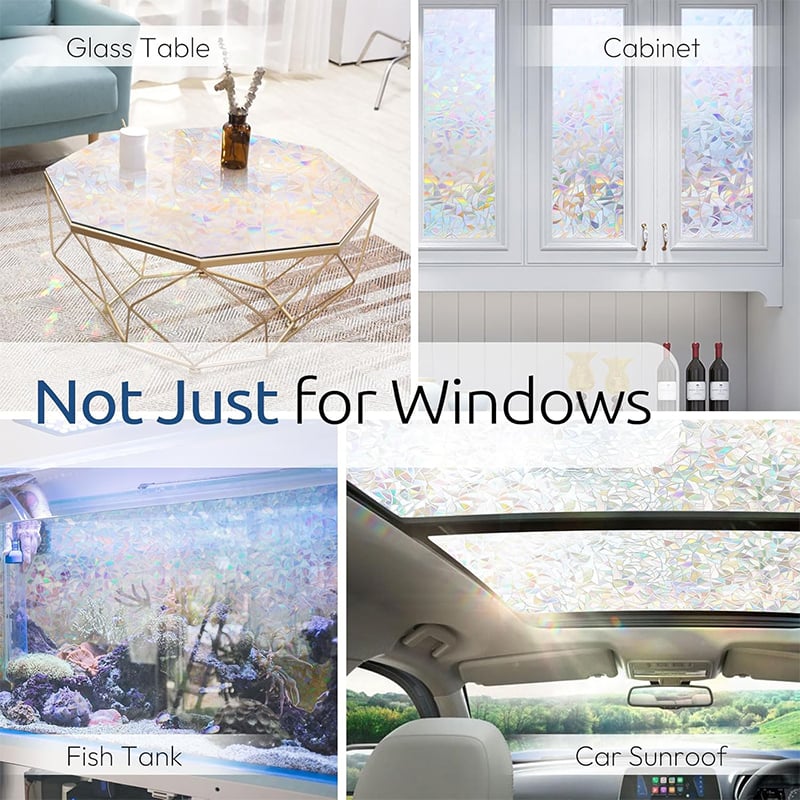 Holographic PVC Window Privacy Film