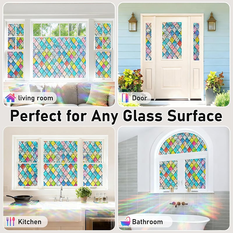 Holographic PVC Window Privacy Film