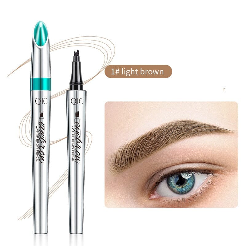 3D Waterproof Microblading Eyebrow Pen 4 Fork Tip Tattoo Pencil (2 pcs)