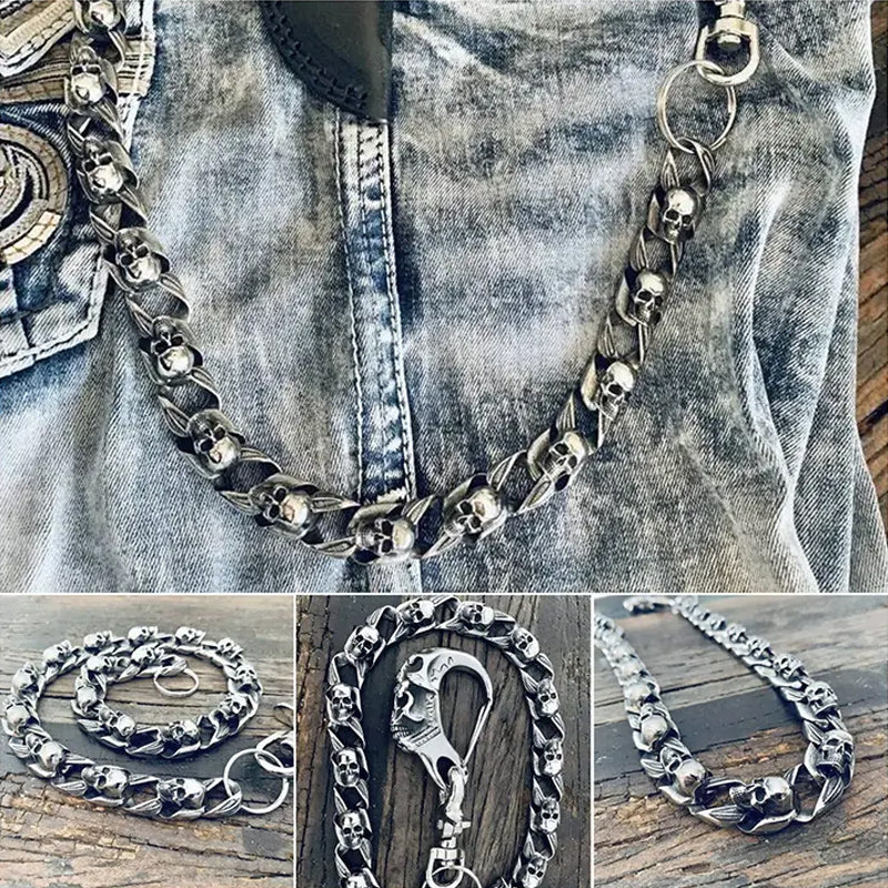 Armed Forces Destiny Struggle Skull Wallet Chain