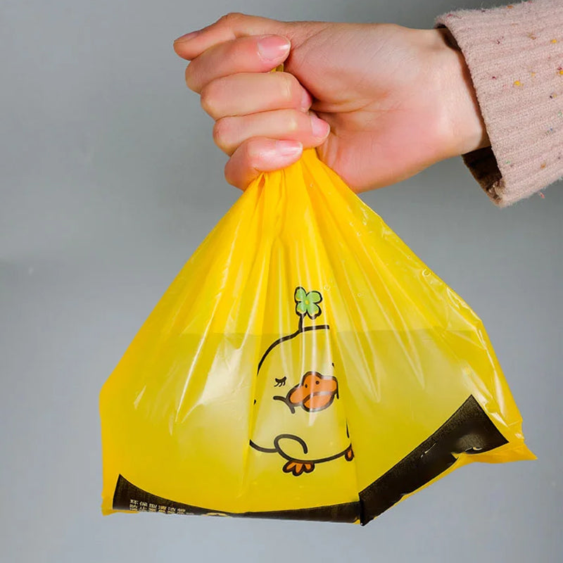 Cute Duck Portable Garbage Bag