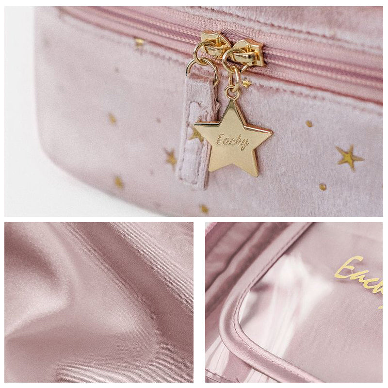 Large Capacity Velvet Cosmetic Bag