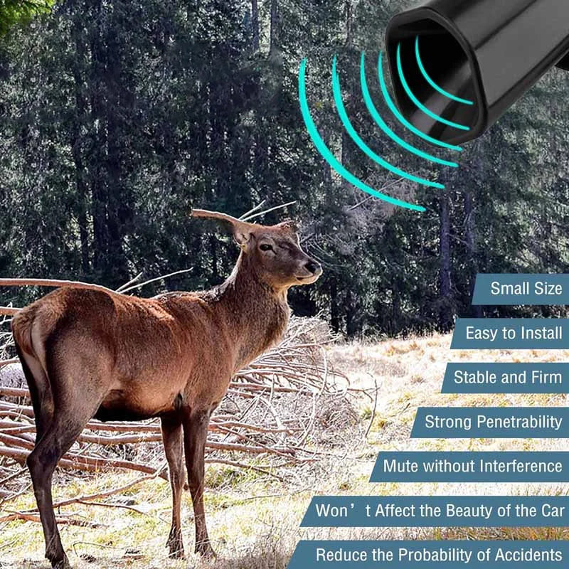 Deer Rattle System Ultrasonic Deer Warning Whistle Repeller for Car – welkinbird-uk