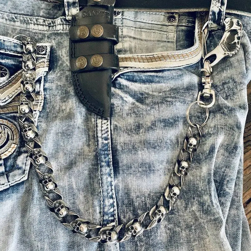 Armed Forces Destiny Struggle Skull Wallet Chain