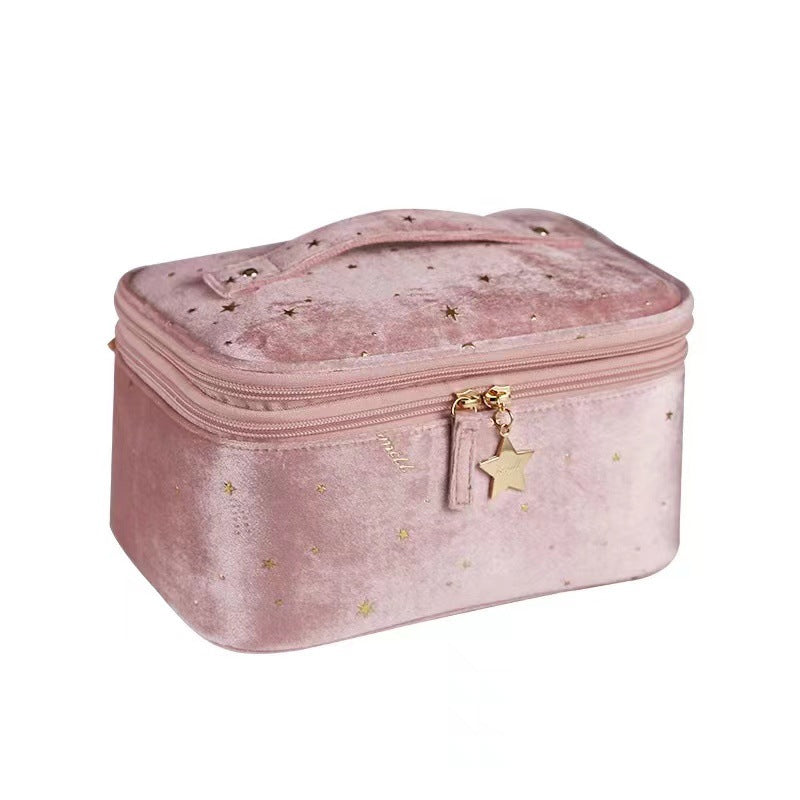 Large Capacity Velvet Cosmetic Bag
